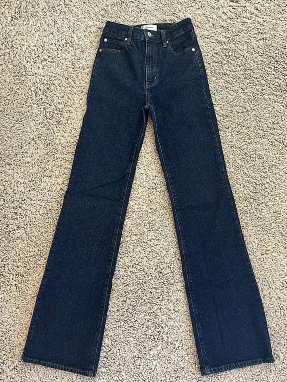 FRAME The Arrow High Waist Bootcut Blue Jeans Size 24